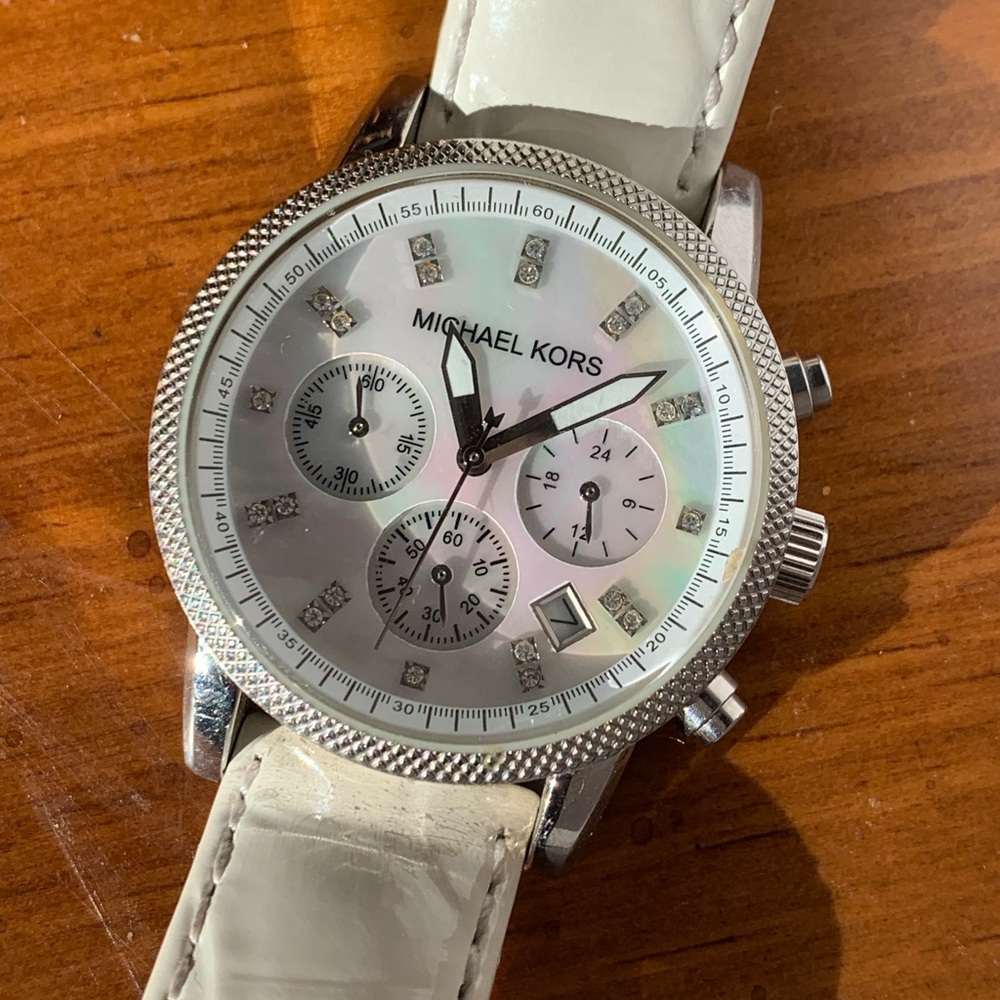 Michael Kors Watch, Mother of Pearl Dial